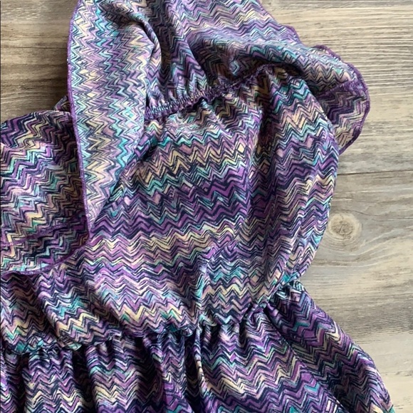 Women's Love Culture Strapless Ruffled Dress Large - Picture 3 of 8